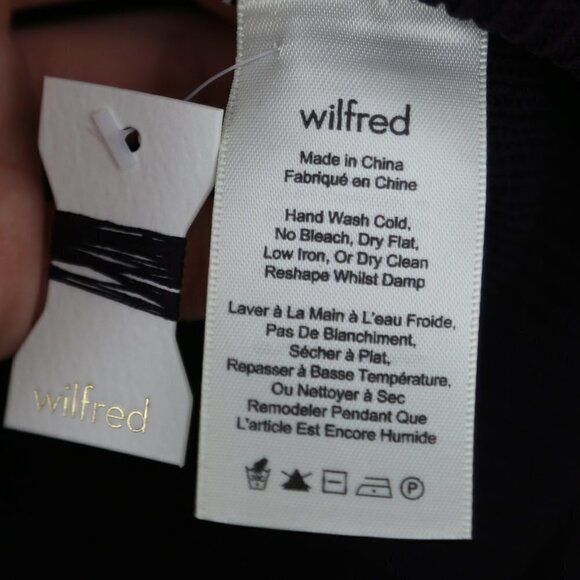 Aritzia Wilfred Bonnard Stretch Knit Cold Shoulder Sweater Noble Plum Size Large - Picture 5 of 7